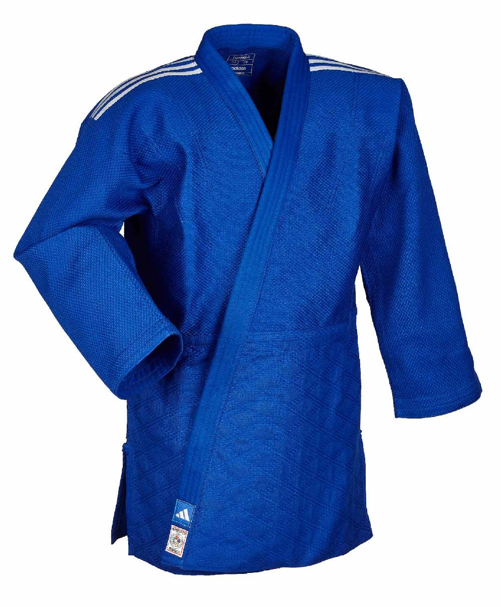 Ju Sports adidas Judojacke CHAMPION III IJF - Model 1 JIJFB-JAC blau / weiße Streifen
