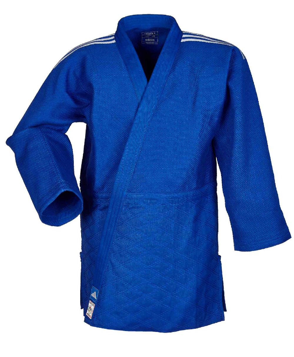 Ju Sports adidas Judojacke CHAMPION III IJF - Model 1 JIJFB-JAC blau / weiße Streifen Speichern exportieren