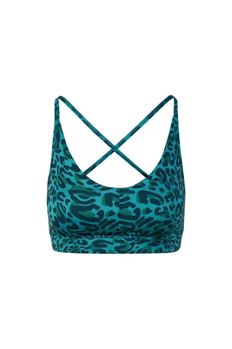 Kismet Yogastyle Yoga Bra Top Amba leo turquoise Jubiläumsangebot