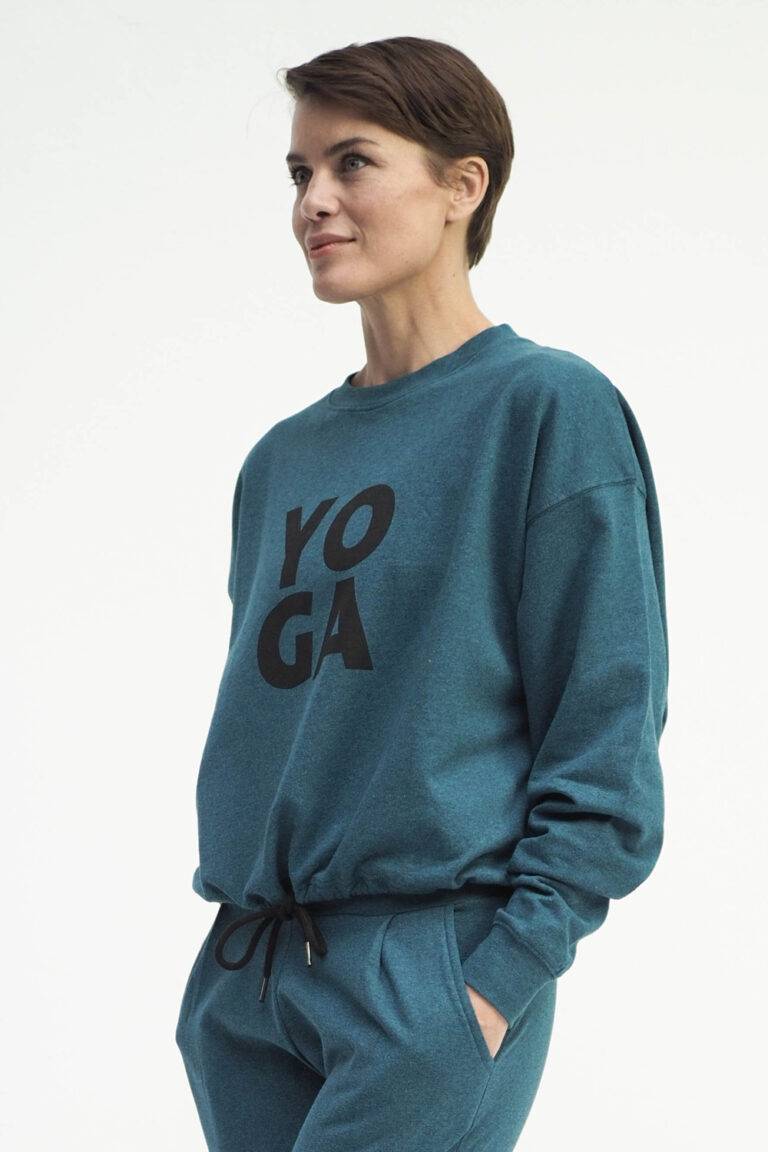 Kismet Yogastyle Garuda Sweatshirt emerald marl Online Outlet