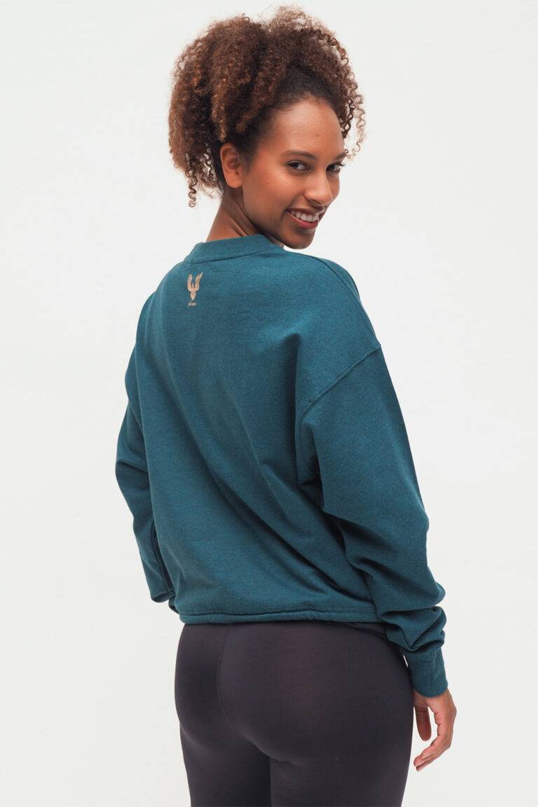 Kismet Yogastyle Garuda Sweatshirt emerald marl Online Outlet