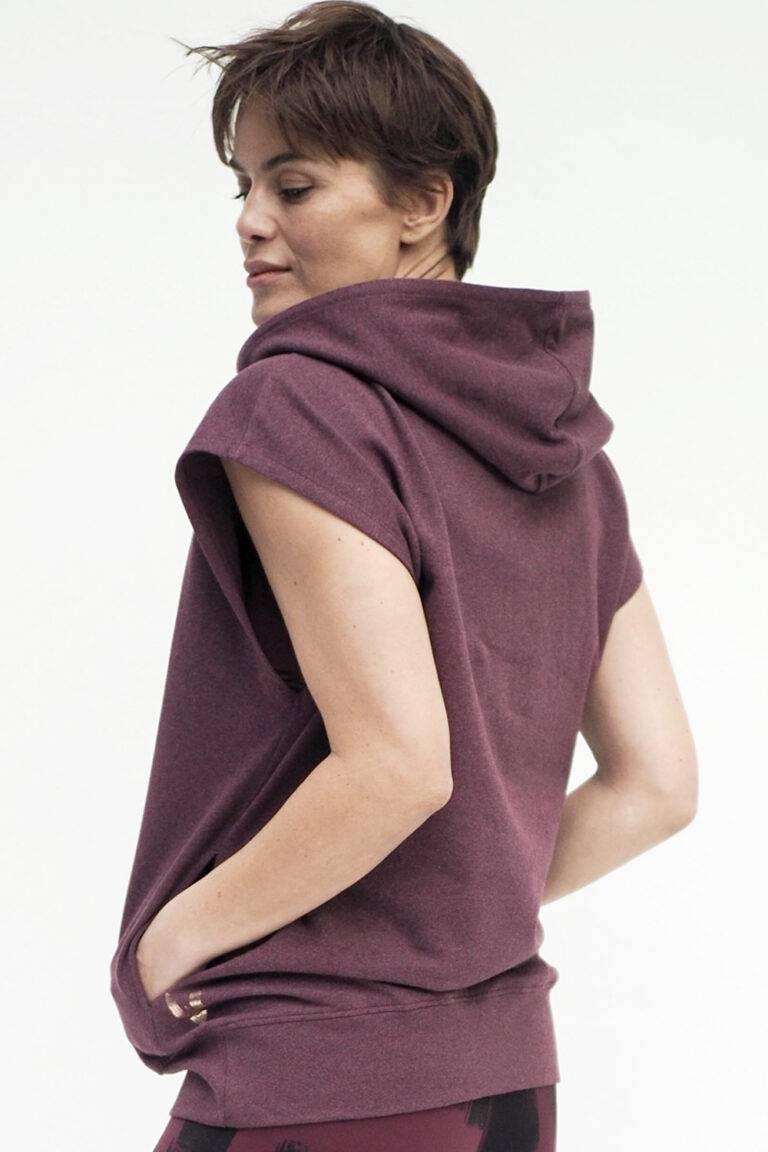 Kismet Yogastyle Hanuman Hoodie ruby marl Räumungsverkauf