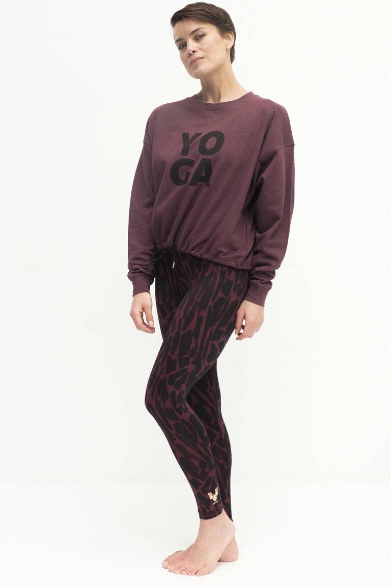 Kismet Yogastyle Garuda Sweatshirt ruby marl Kauf eins, bekomm eins gratis