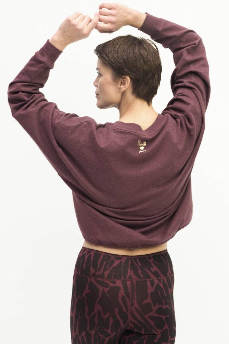 Kismet Yogastyle Garuda Sweatshirt ruby marl Kauf eins, bekomm eins gratis