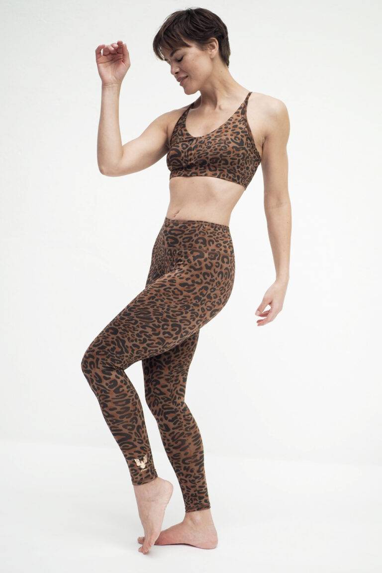 Kismet Yogastyle Ganga Leggings 7/8 leo brown Super Rabatt