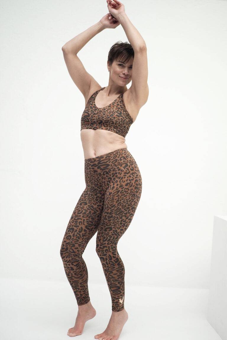 Kismet Yogastyle Ganga Leggings 7/8 leo brown Super Rabatt