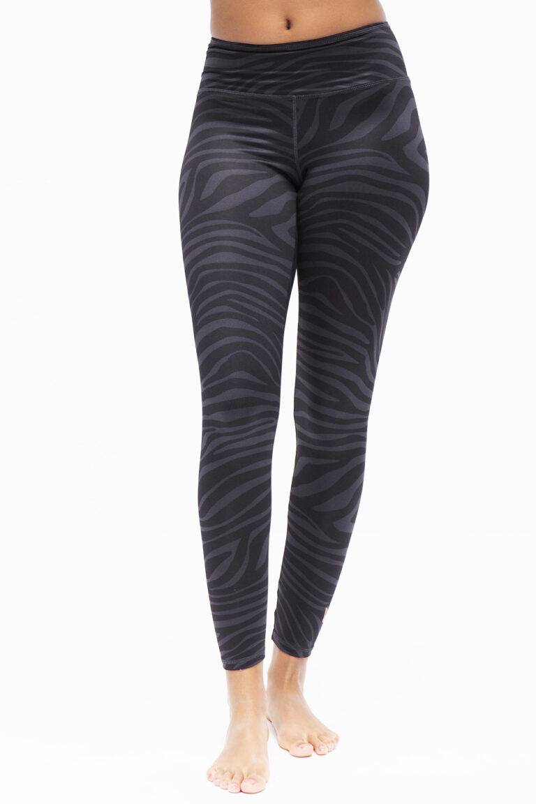 Kismet Yogastyle Ganga Leggings 7/8 zebra anthracite Clearance-Verkauf