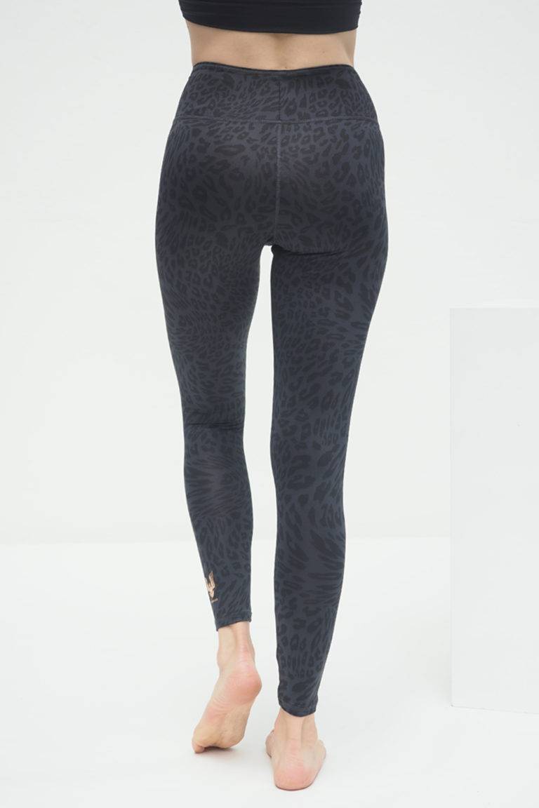 Kismet Yogastyle Yoga Leggings Ganga 7/8 – Anthracite Leo Kostenloser Versand international