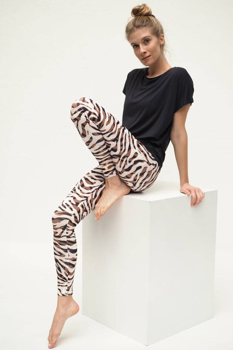 Kismet Yogastyle Yoga Leggings Ganga 7/8 – Camou White Brown Fabrik Onlineshop