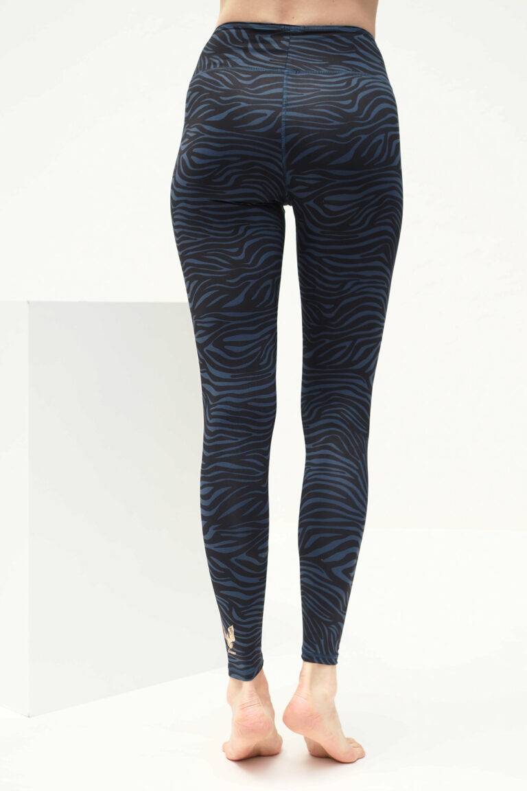 Kismet Yogastyle Yoga Leggings Ganga 7/8 – Zebra Blue Großer Ausverkauf