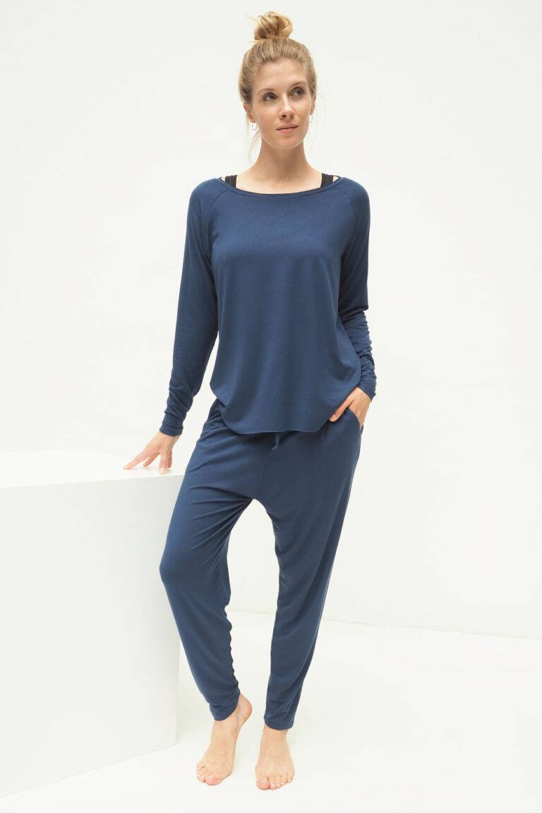 Kismet Yogastyle Yoga Longsleeve Top Amun – Blue Saisonschlussverkauf