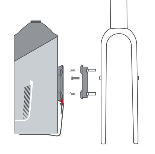 Klickfix Adapter zur Montage mit Unifit Stahlband / Rahmengewinde Jubiläumsangebot