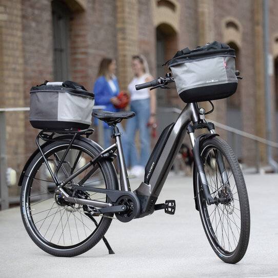 Klickfix leichte Shoppingtasche mit Kordelverschluss für Lenker Adapter Neueste Stile