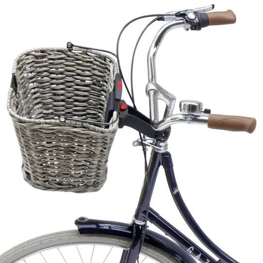 Klickfix geflochtener Lenkerkorb mit höhenverstellbarer Adapterplatte Osterangebot