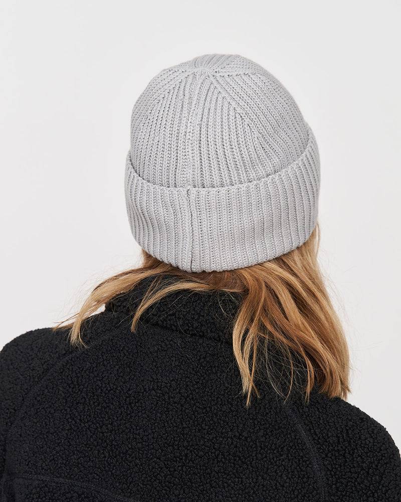 Kuuno Ribbed Cotton Beanie Soft Grey Wochenangebot