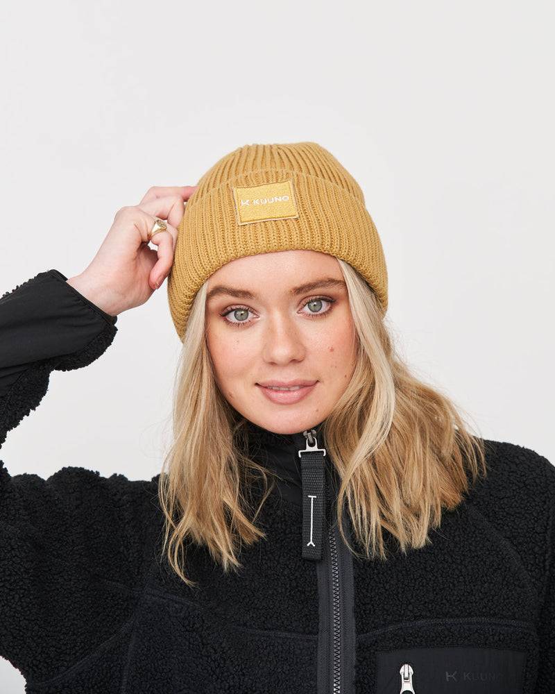 Kuuno Ribbed Cotton Beanie Spicy Pumpkin Neueste Stile