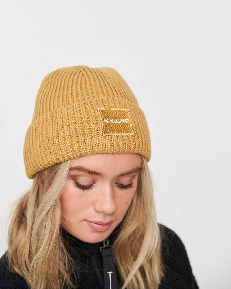 Kuuno Ribbed Cotton Beanie Spicy Pumpkin Neueste Stile