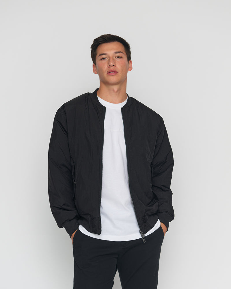 Kuuno Reversible Bomber Jacket Night Black / Forest Green Vierteljährliche Förderung