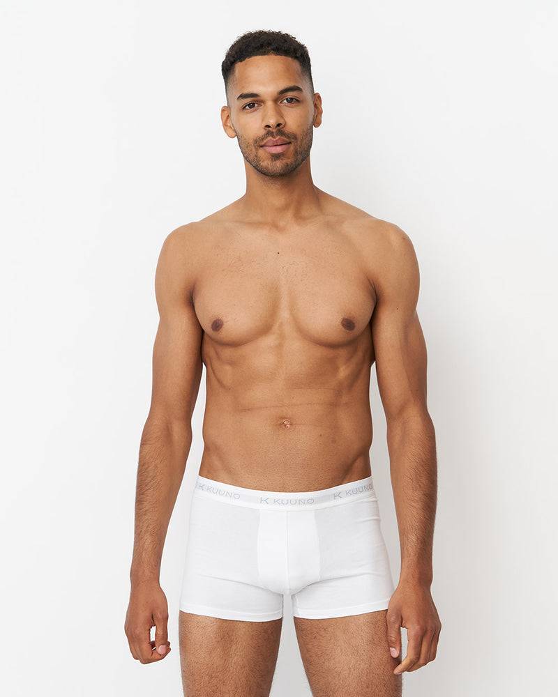 Kuuno 3er-Set Everyday Boxers Short Classic White Großer Ausverkauf
