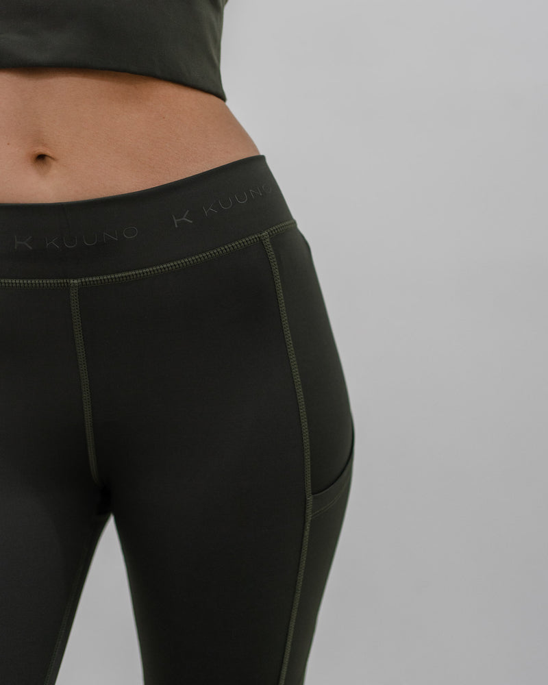 Kuuno Dynamic High Waist Tights Forest Green Weihnachtsangebot