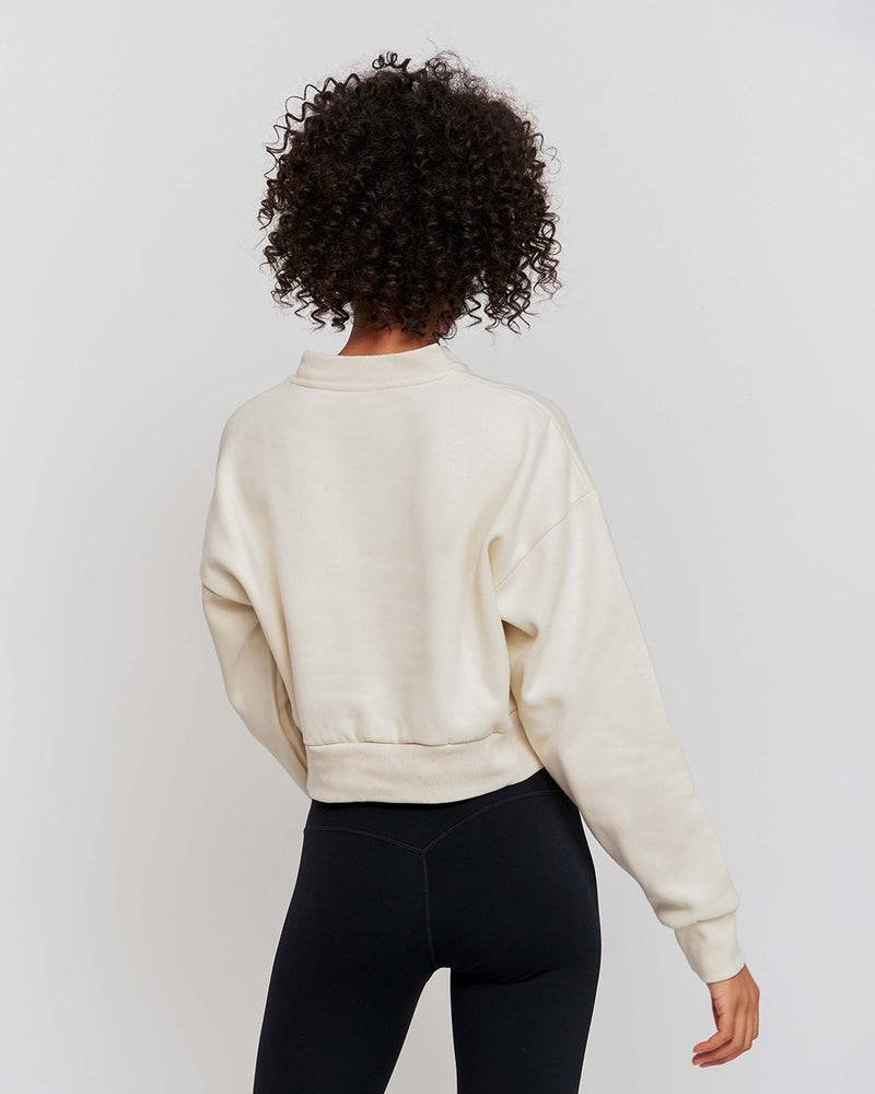 Kuuno Essential Cropped Sweater Light Beige Neueste Mode