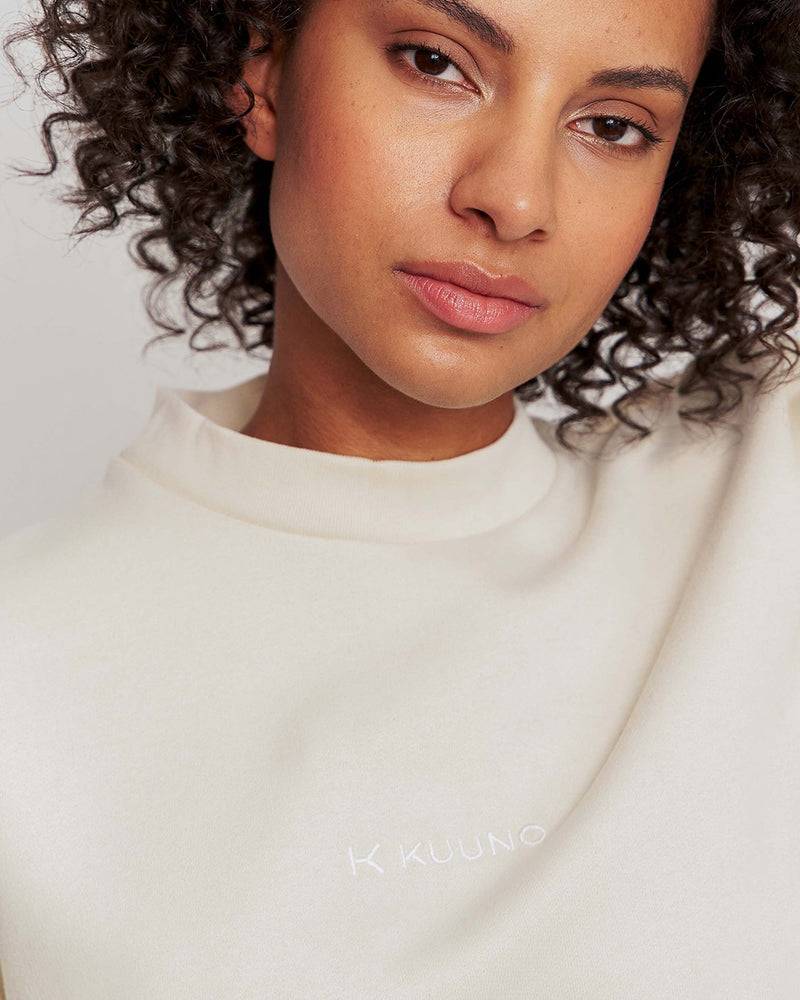 Kuuno Essential Cropped Sweater Light Beige Neueste Mode