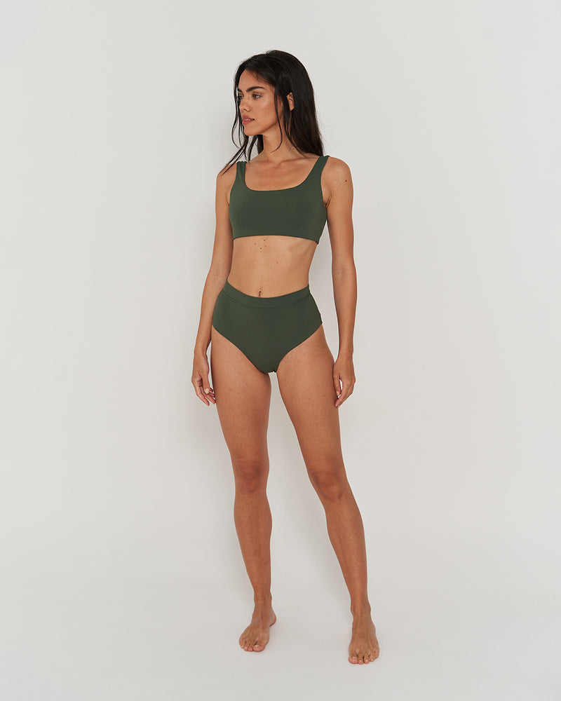Kuuno Bikini Top Forest Green Online Outlet