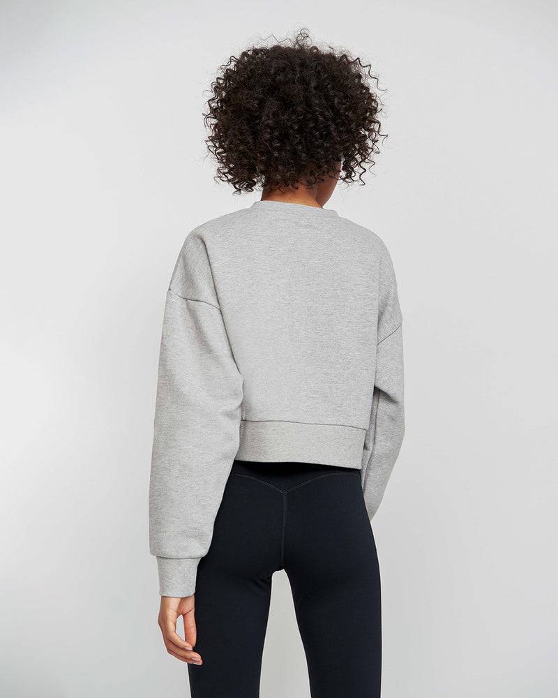 Kuuno Essential Cropped Sweater Light Grey Neuheiten