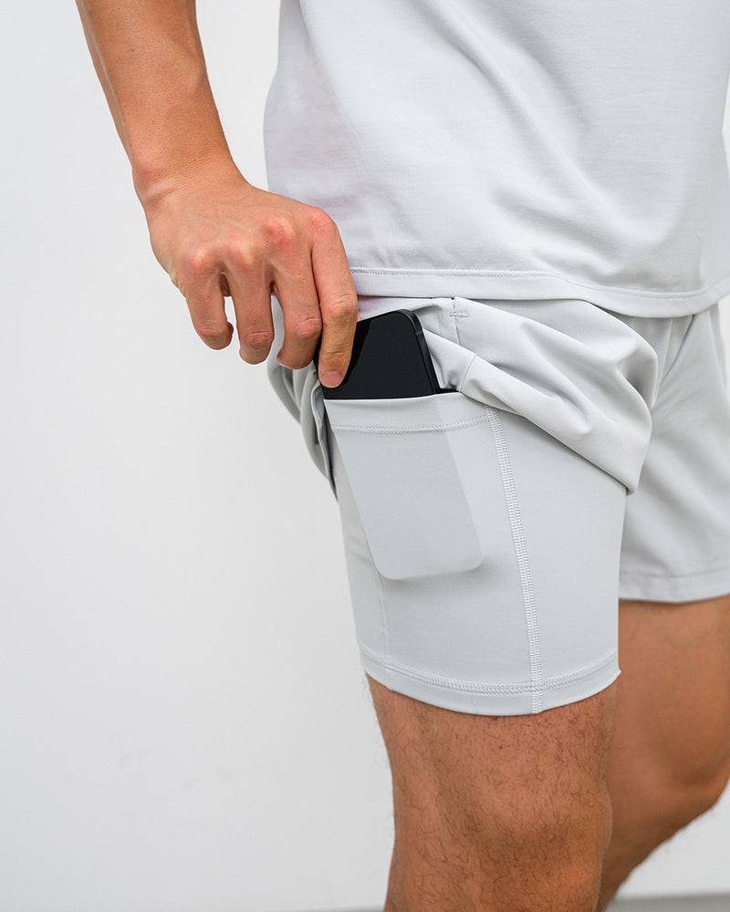 Kuuno Dynamic Sports Shorts Simple Grey Sonderangebote