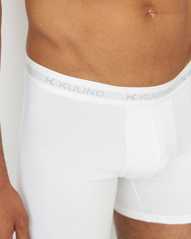 Kuuno 3er-Set Everyday Boxers Long Classic White Kostenlose Rückgabe