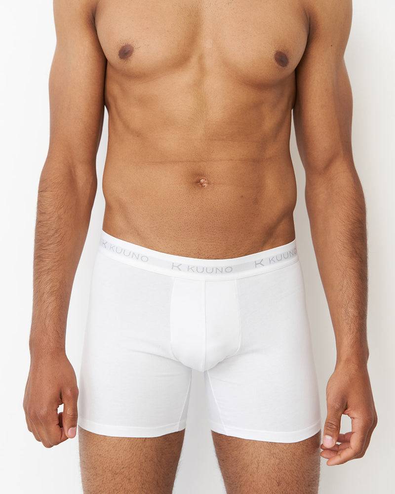 Kuuno 3er-Set Everyday Boxers Long Classic White Kostenlose Rückgabe