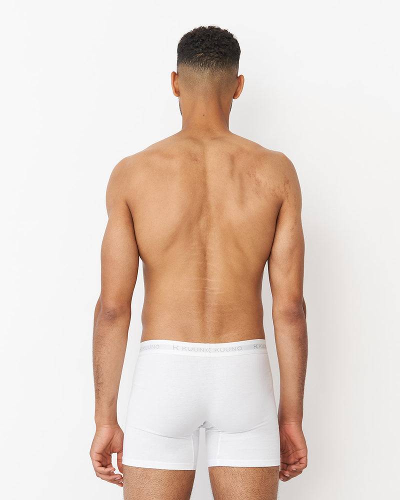 Kuuno 3er-Set Everyday Boxers Long Classic White Kostenlose Rückgabe