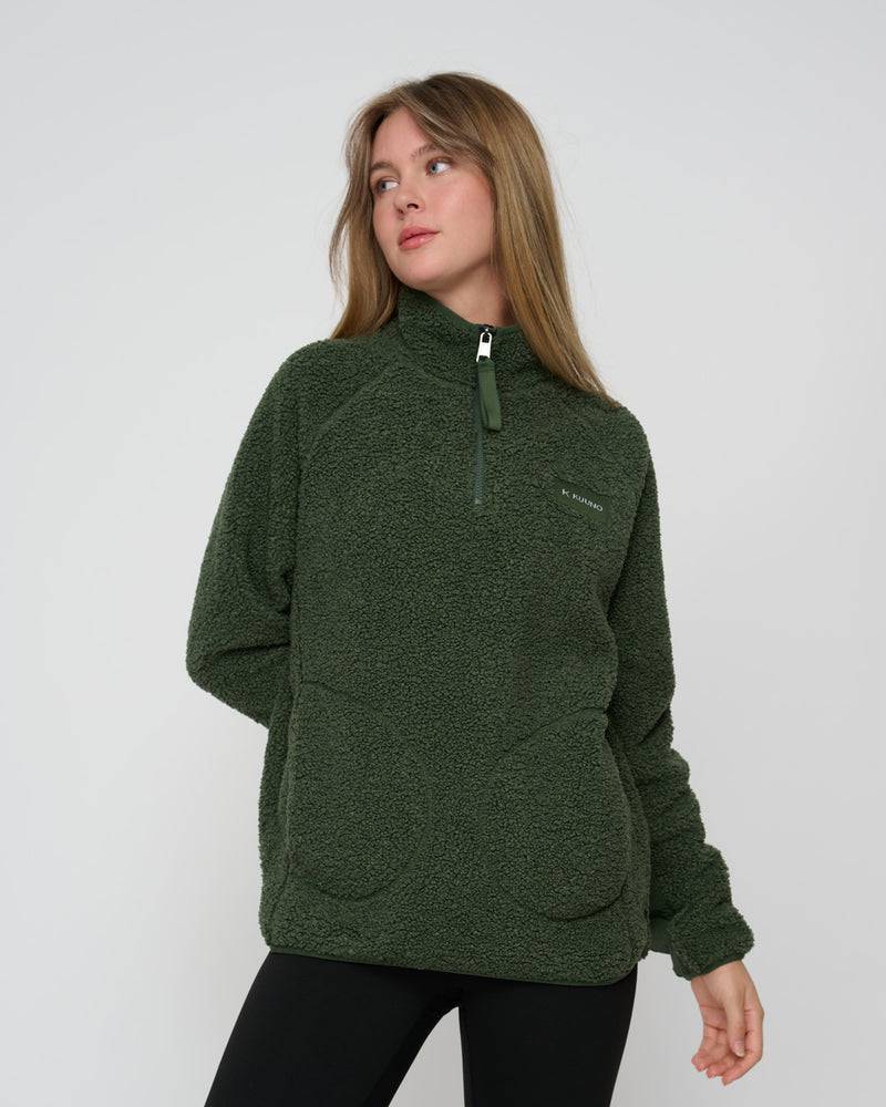 Kuuno Everyday Half Zip Fleece Forest Green Vierteljährliche Förderung