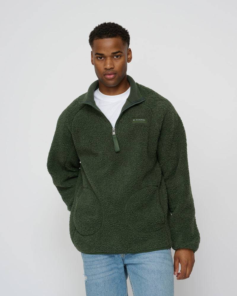 Kuuno Everyday Half Zip Fleece Forest Green Vierteljährliche Förderung