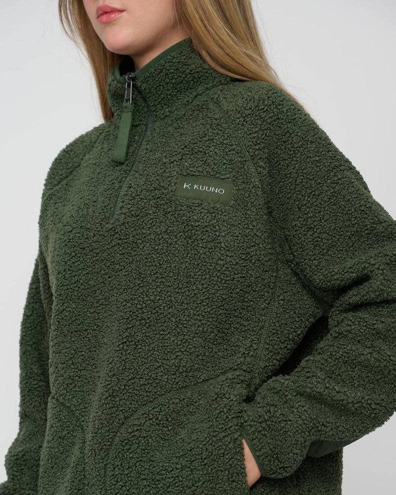 Kuuno Everyday Half Zip Fleece Forest Green Vierteljährliche Förderung