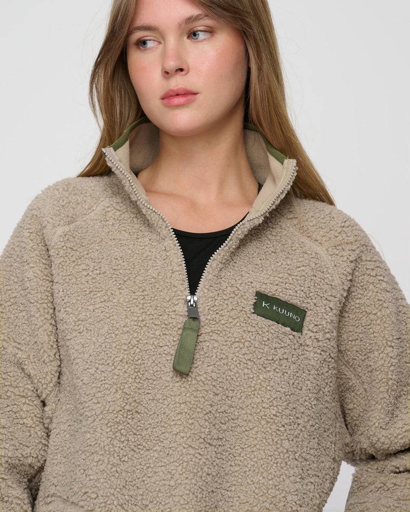 Kuuno Everyday Half Zip Fleece Deep Sand Bis zu 55% Rabatt