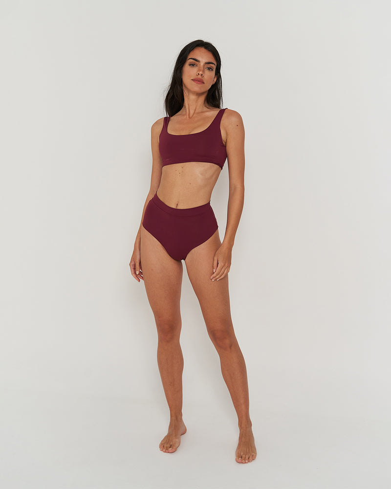 Kuuno Bikini Top Dark Berry Rabatte dieses Monats