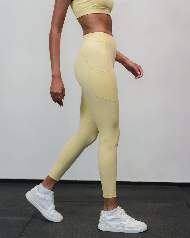 Kuuno Dynamic High Waist Tights Pale Yellow Großer Ausverkauf