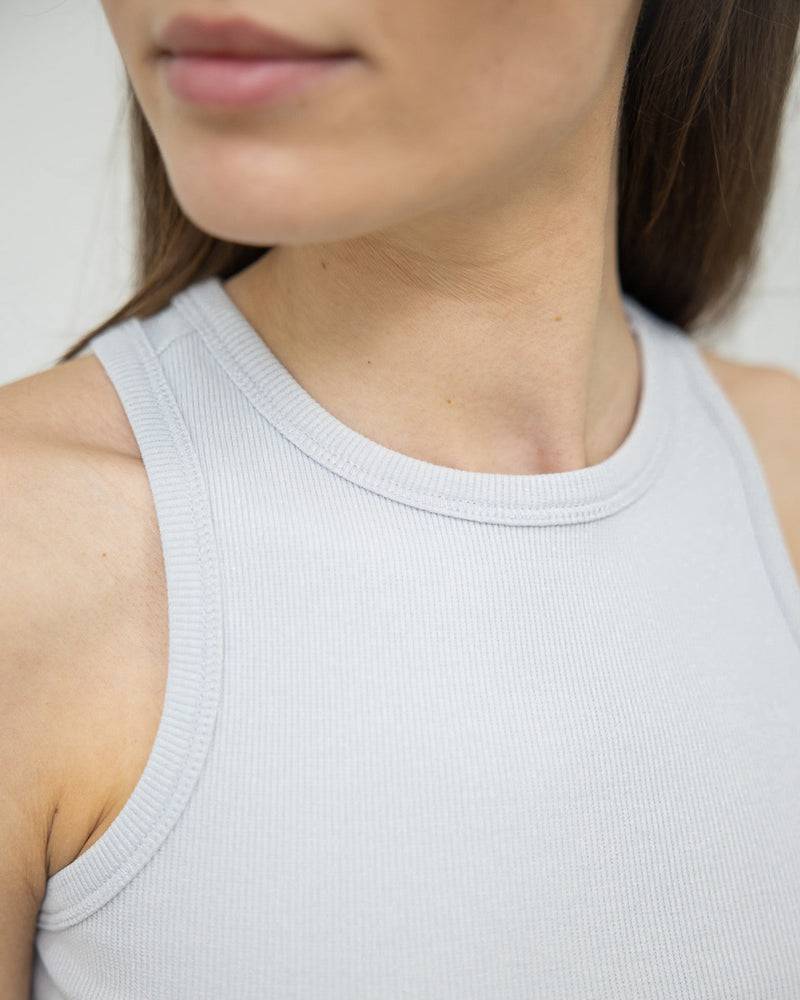 Kuuno Everyday Cotton Tank Top Simple Grey Heißer Verkauf