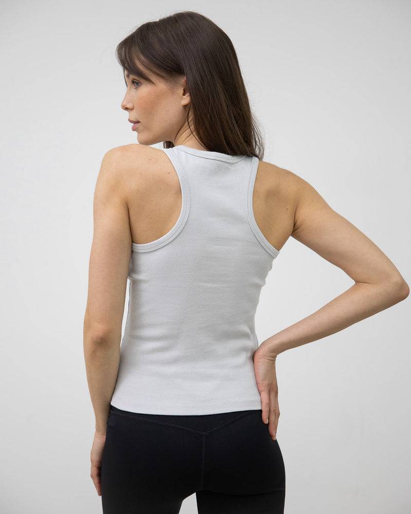 Kuuno Everyday Cotton Tank Top Simple Grey Heißer Verkauf