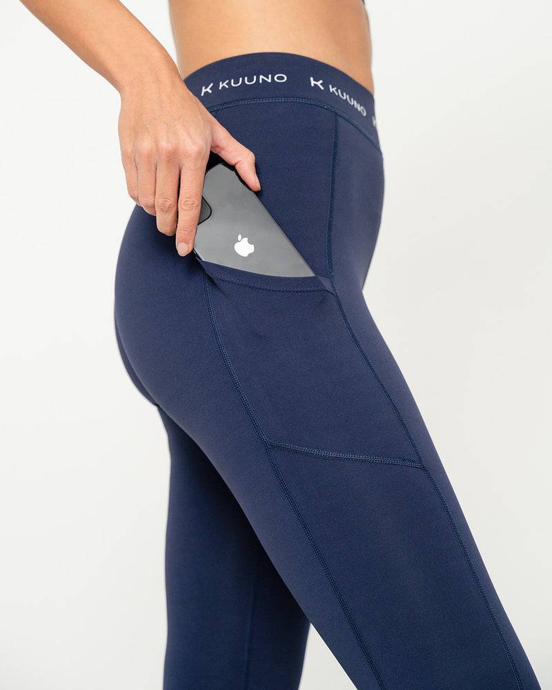 Kuuno Dynamic High Waist Tights Navy Blue Online Outlet