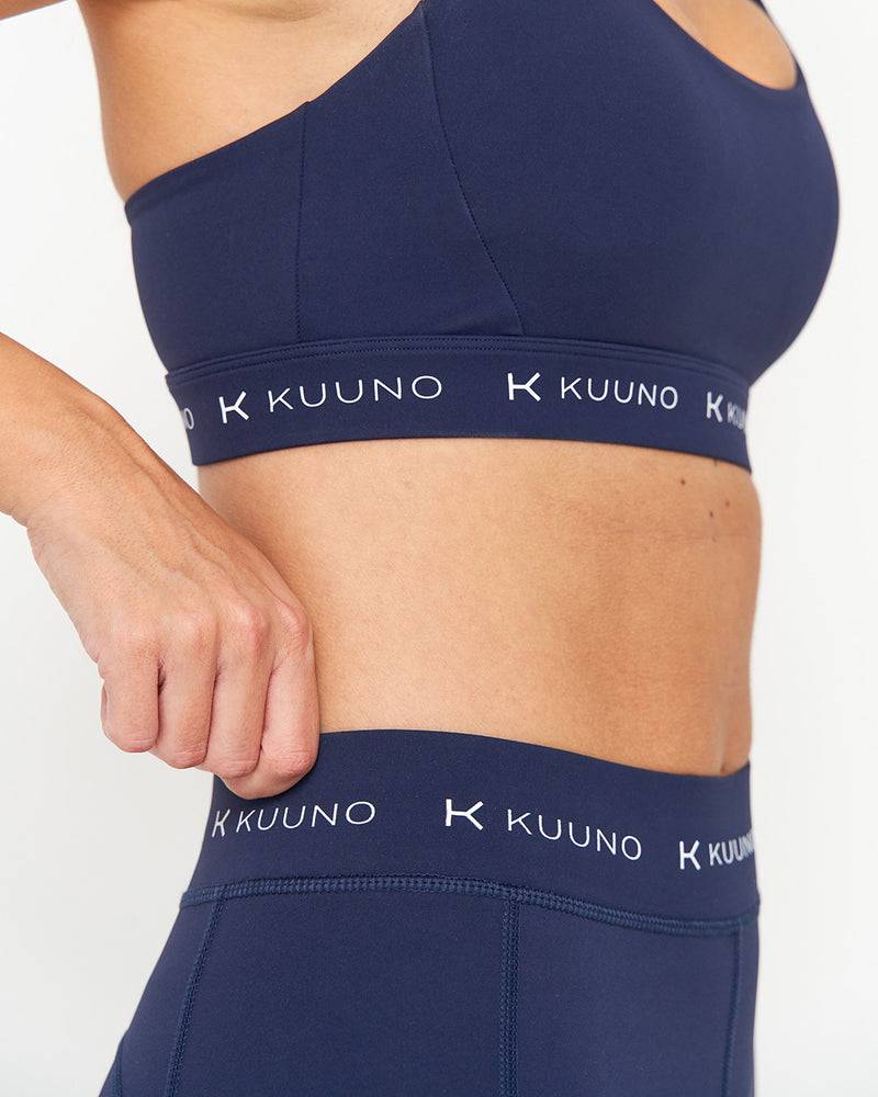 Kuuno Dynamic High Waist Tights Navy Blue Online Outlet