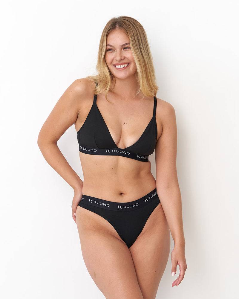Kuuno 3er-Set Everyday Thong Night Black Blitzangebot