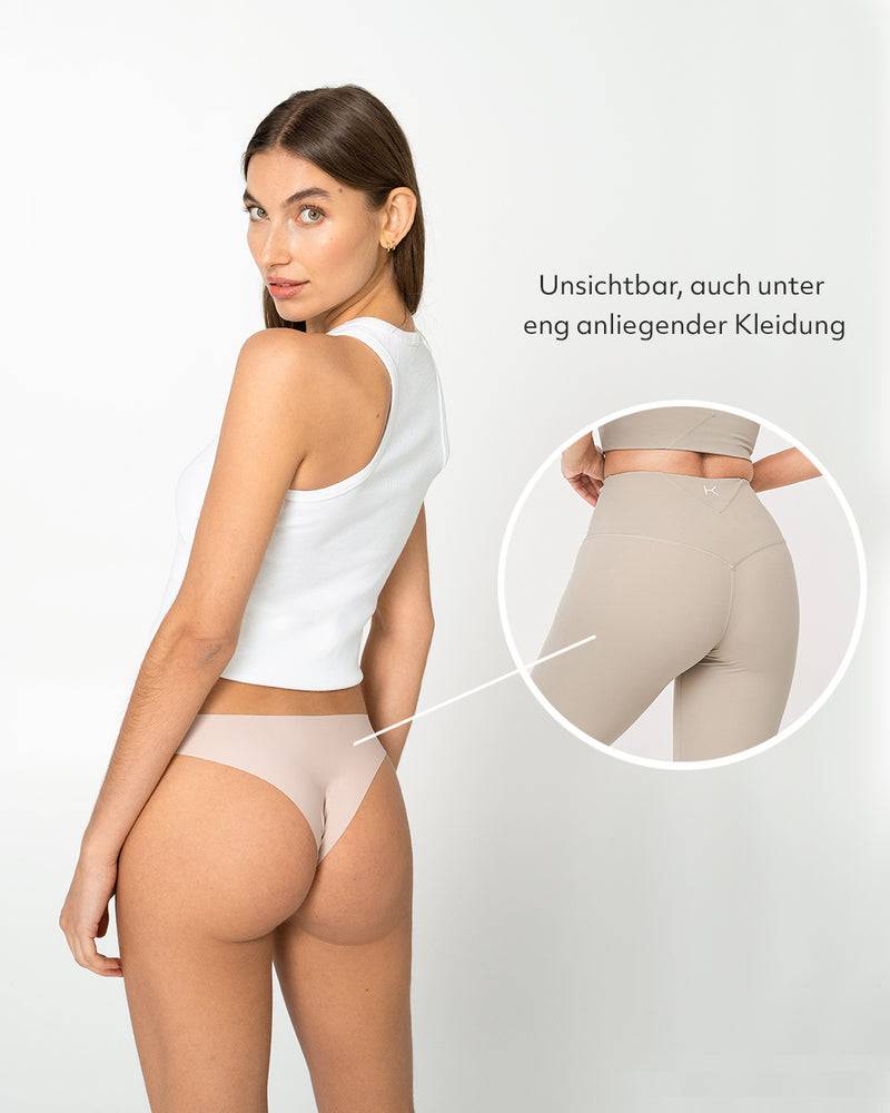 Kuuno 3er-Set Seamless Brazilian Brief Natural Blush Kauf eins, bekomm eins gratis
