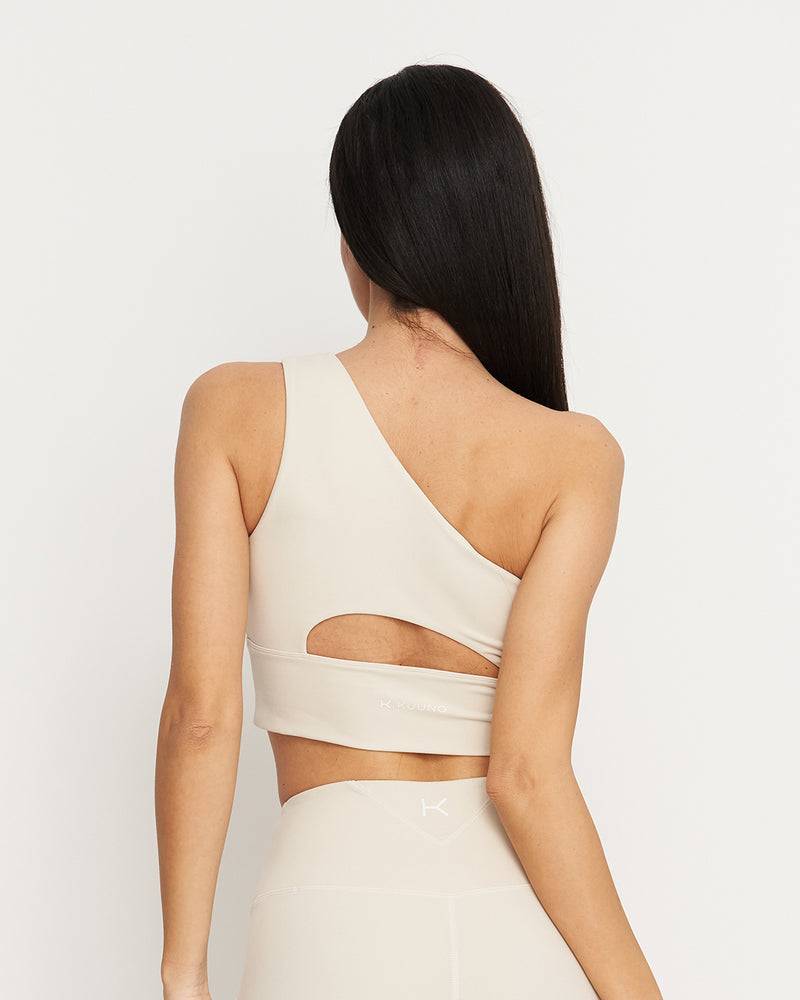 Kuuno Essential One Shoulder Bra Light Beige Neueste Stile