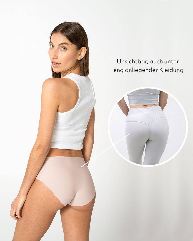 Kuuno 3er-Set Seamless High Waist Classic Brief Natural Blush Bis zu 60% Rabatt