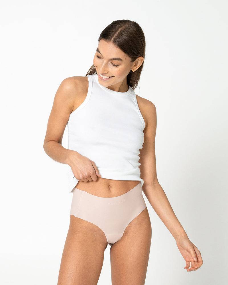 Kuuno 3er-Set Seamless High Waist Classic Brief Natural Blush Bis zu 60% Rabatt