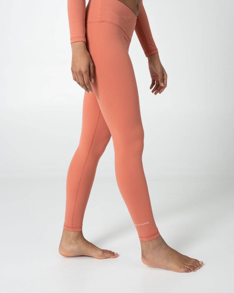 Kuuno Essential Crossover High Waist Tights Coral Pink Bis zu 65% Rabatt