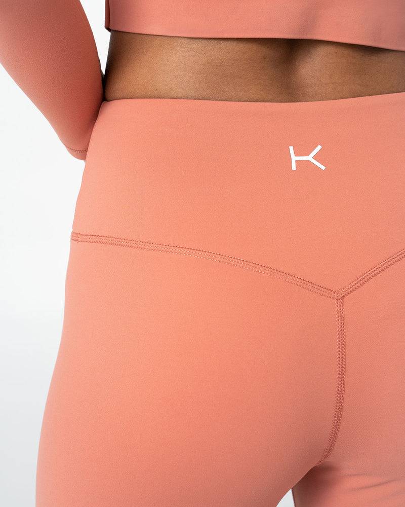 Kuuno Essential Crossover High Waist Tights Coral Pink Bis zu 65% Rabatt