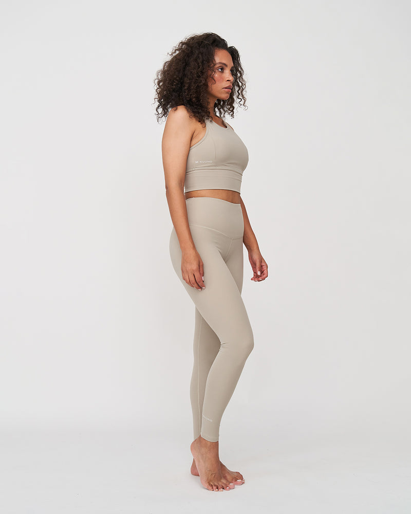Kuuno Tall Essential High Waist Tights Deep Sand Sonderangebot der Fabrik